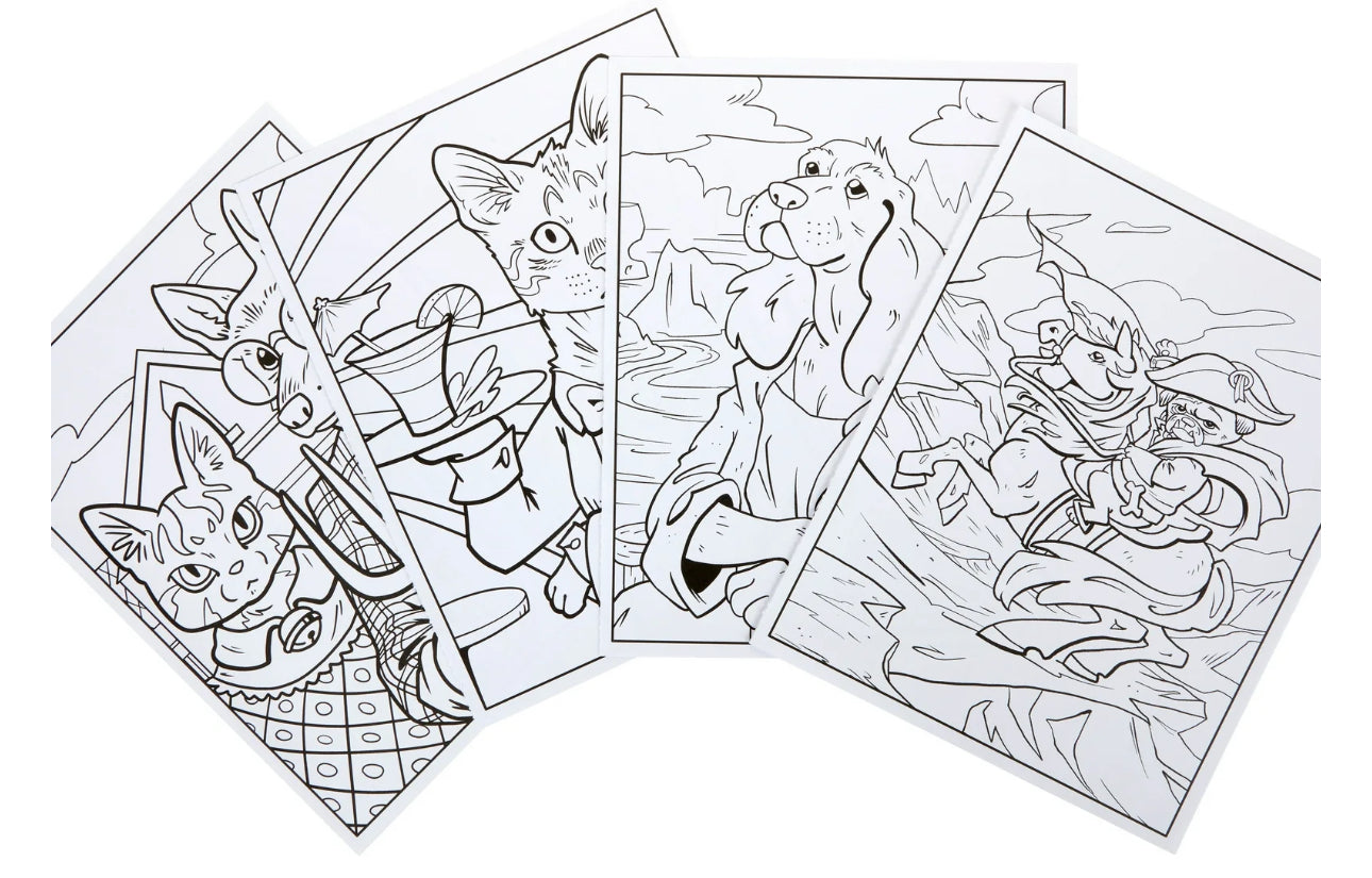 Crayola Animal Coloring Book Well Dressed Pets, Teacher Gift, School Supplies, 40 Pgs, Child