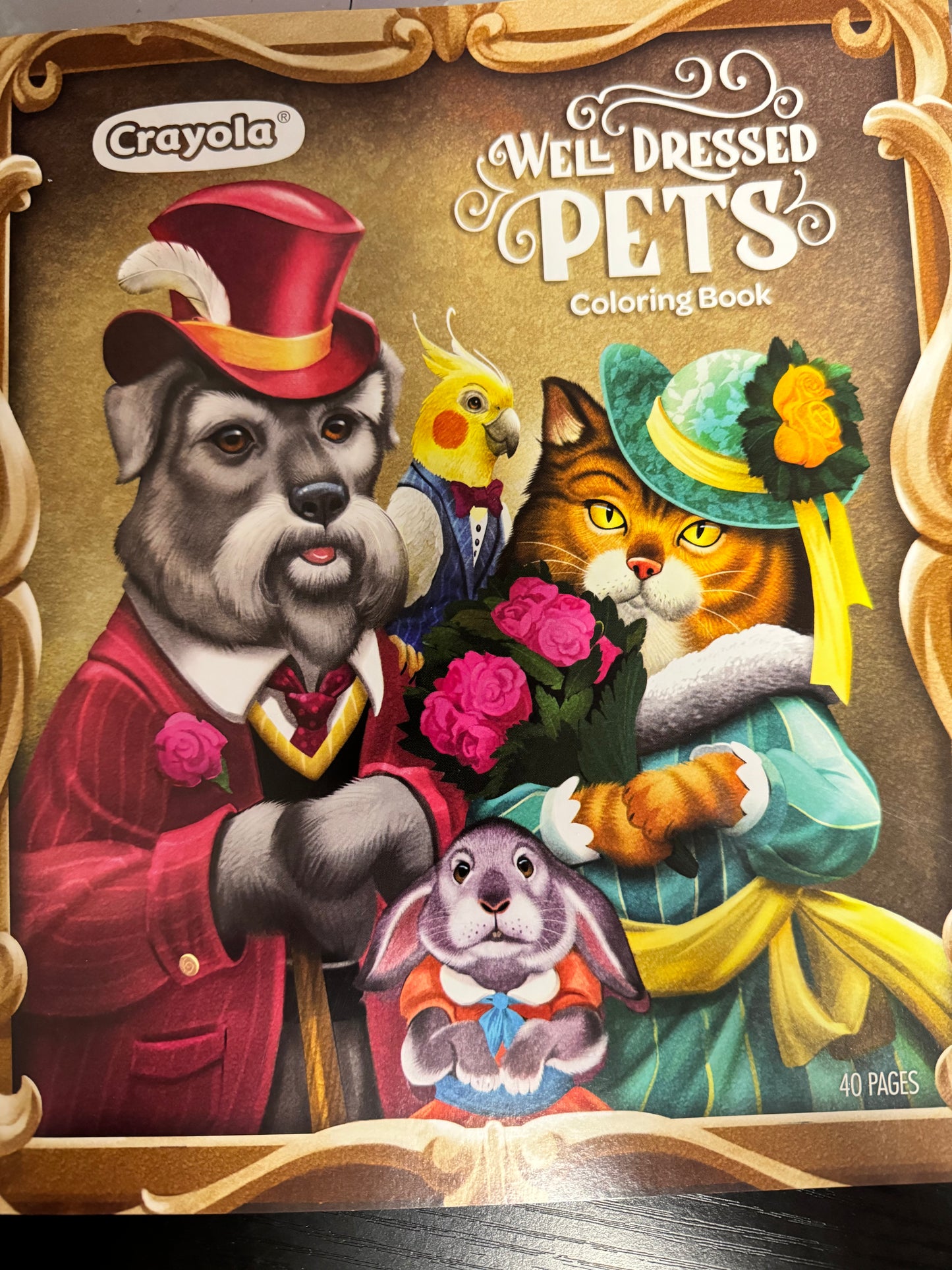 Crayola Animal Coloring Book Well Dressed Pets, Teacher Gift, School Supplies, 40 Pgs, Child