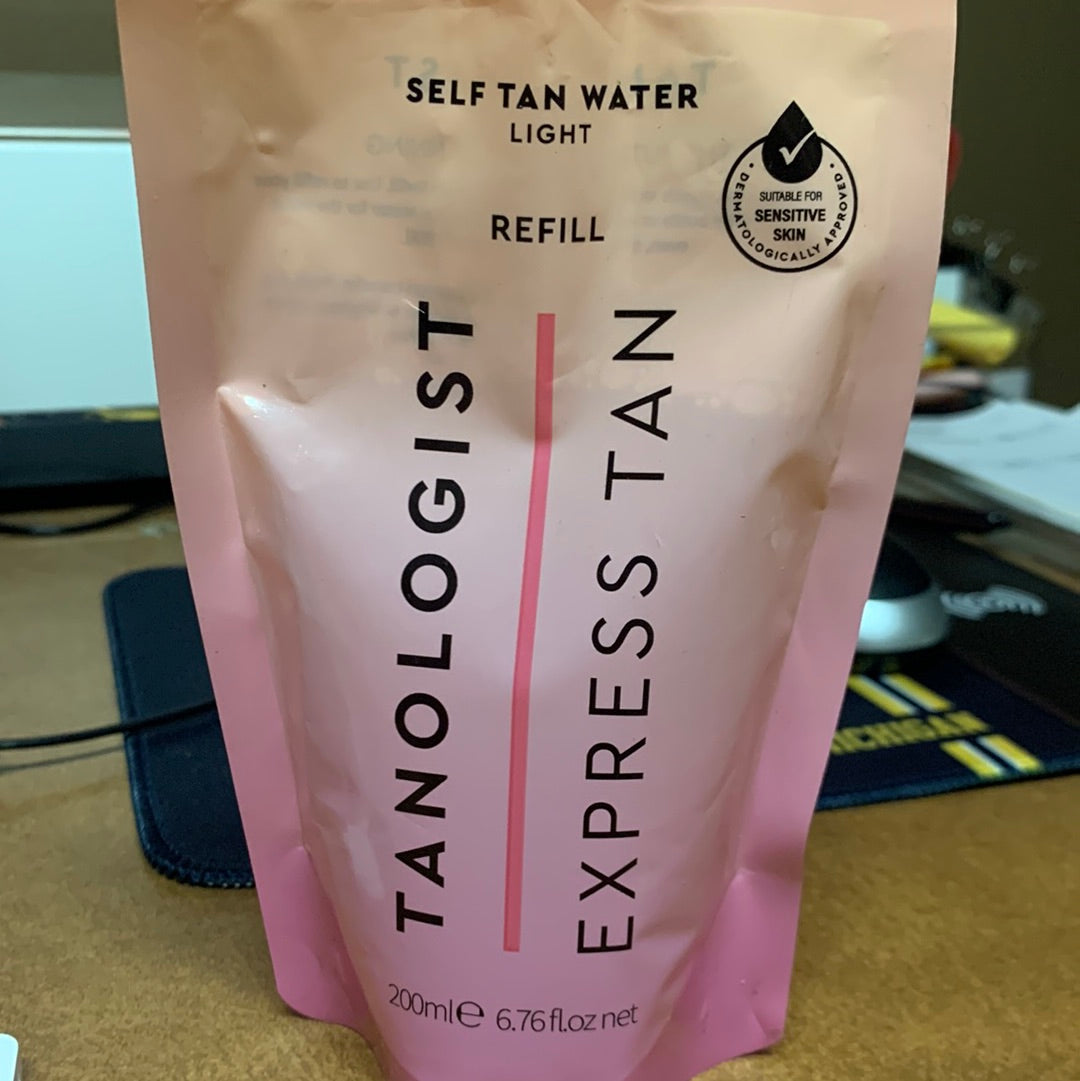 Tanologist express tan self tan water