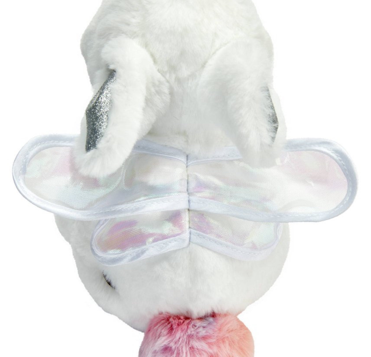 FAO Schwarz Toy Plush Bunny Fairy 9" White w/ TieDyed Tail