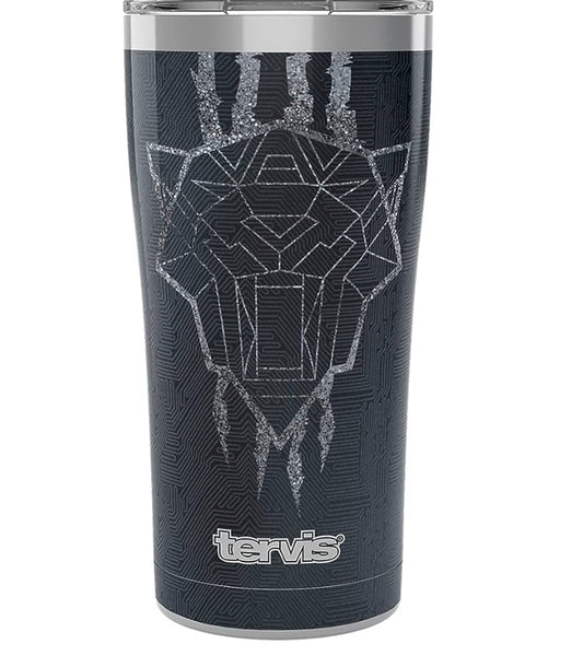 Tervis Marvel Studios Black Panther Wakanda Forever Insulated Tumbler, 20oz Legacy, Stainless Steel