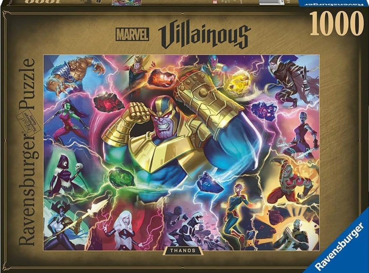 Ravensburger Marvel Villainous: Thanos 1000 Piece Jigsaw Puzzle for Adults - 16904 - Every Piece is Unique, Softclick Technology Means Pieces Fit Together Perfectly