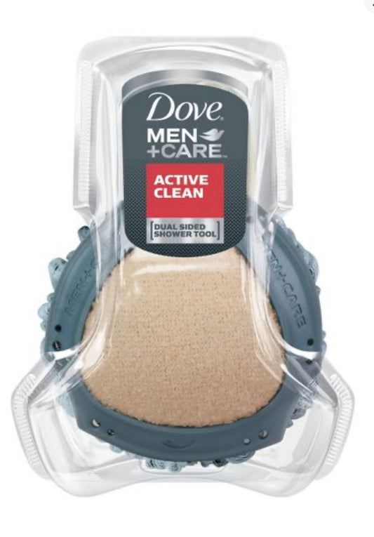 Dove Men+Care Active Clean Dual-Sided
Body Wash Shower Tool