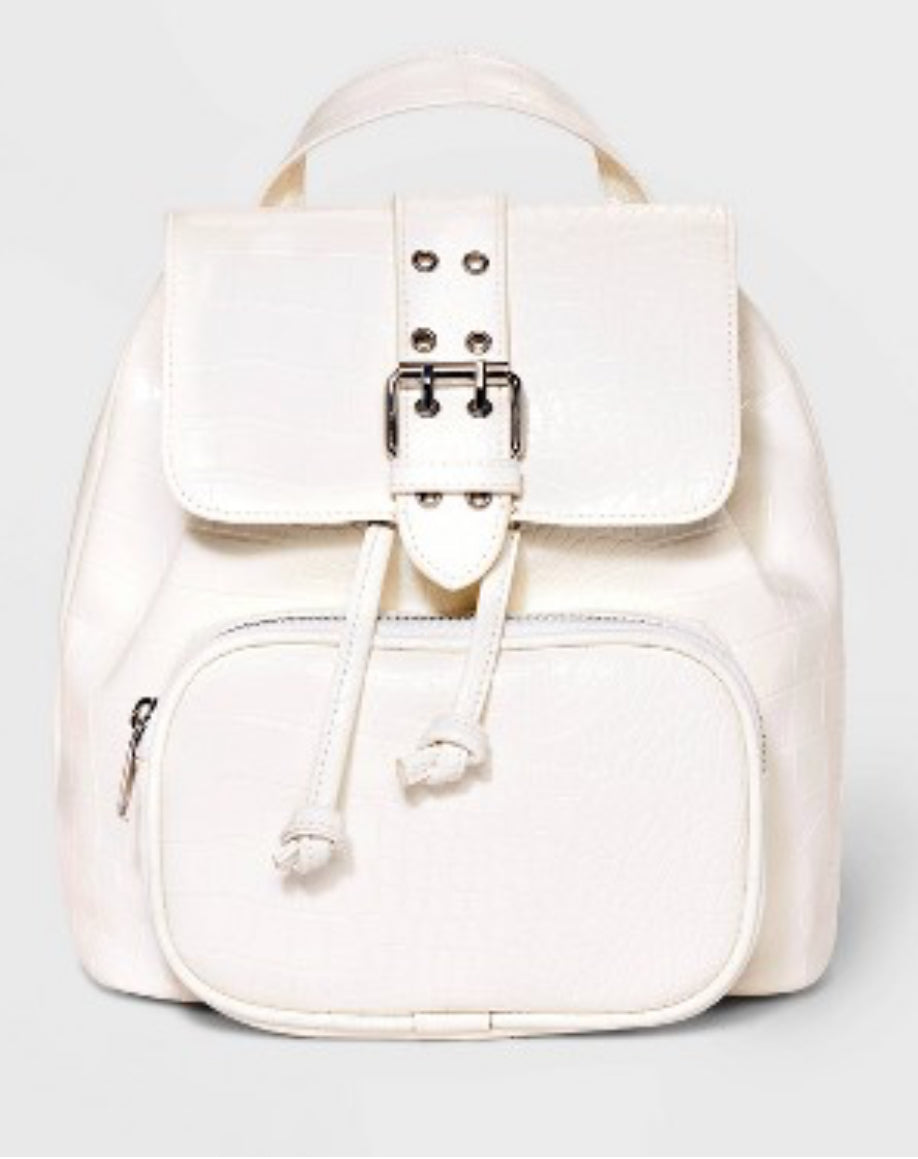 8.875" Mini Flap with Buckle with Closure
Backpack - Wild Fable™ Cream