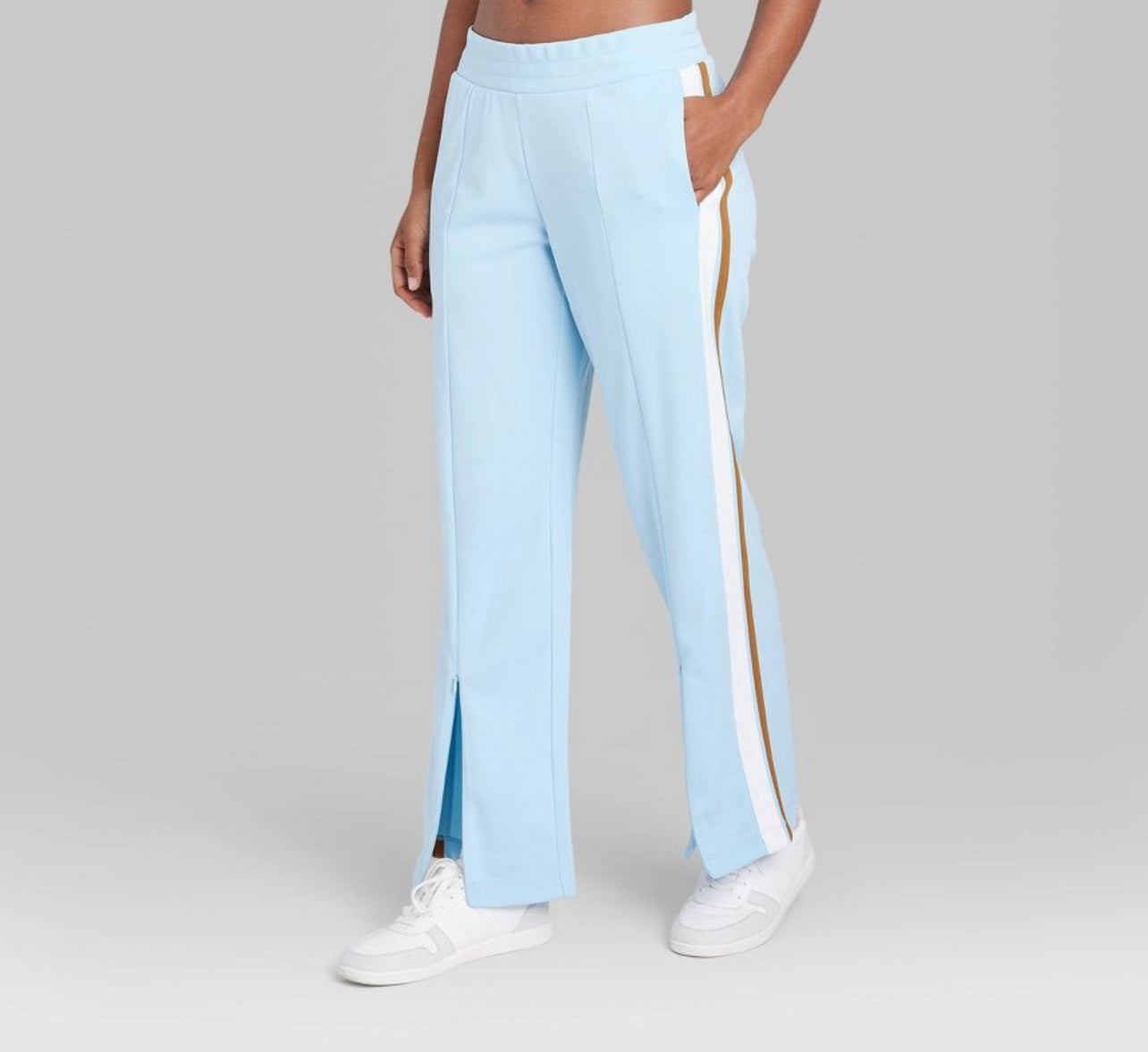 Women's High-Rise Track Pants - Wild Fable Blue SM