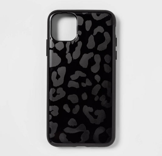 heyday Apple iPhone 11 Pro Max/XS Max Case - Black Leopard Print