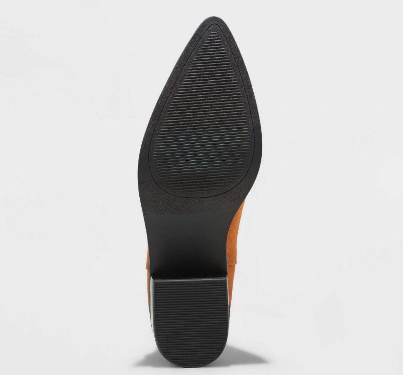 Women's Gwen Low Shaft Heeled Boots - A New Day Cognac 8