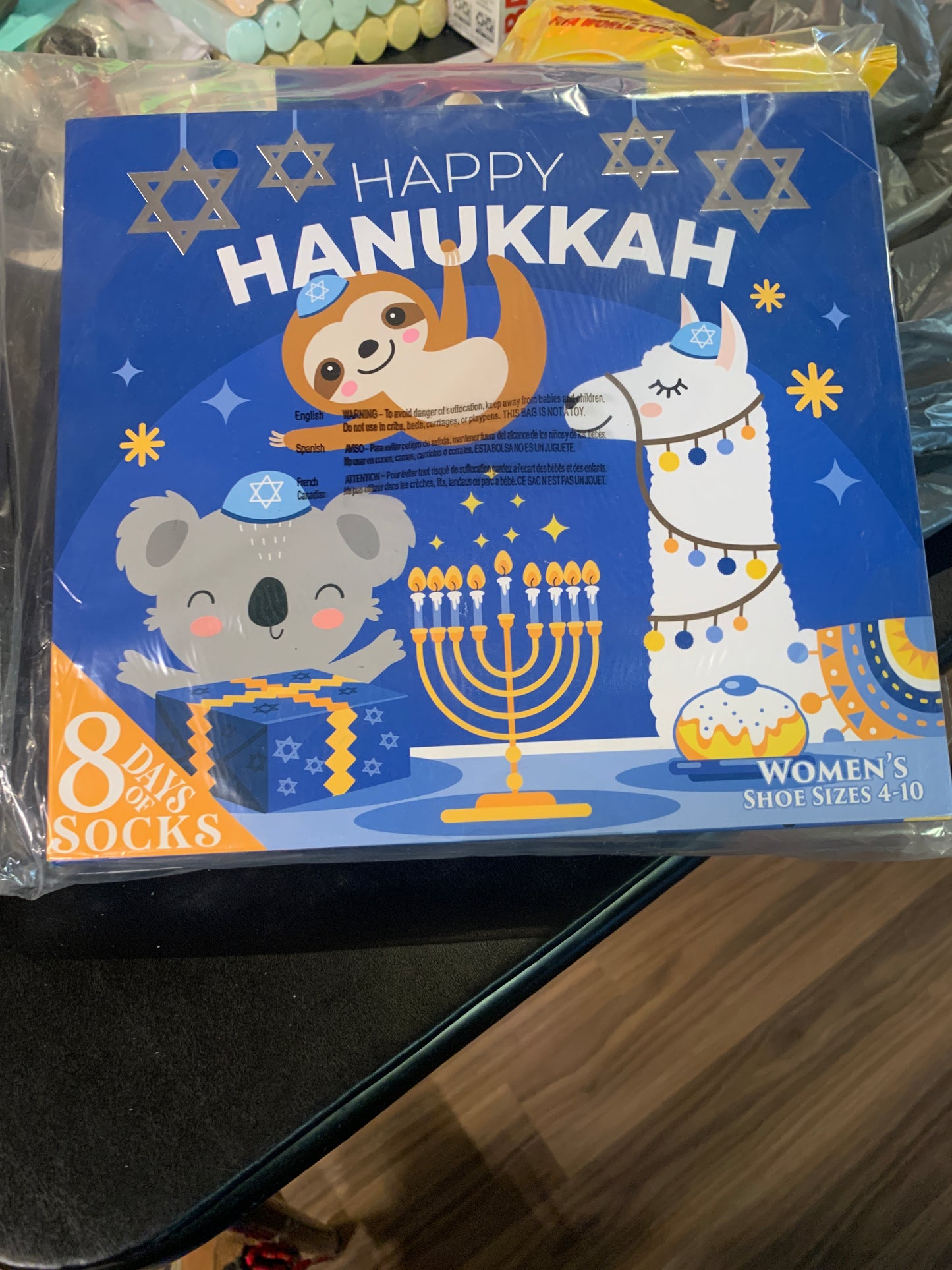 Women's Hanukkah 8 Days of Socks