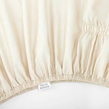 Natural Queen Champagne Fitted Sheet Casaluna